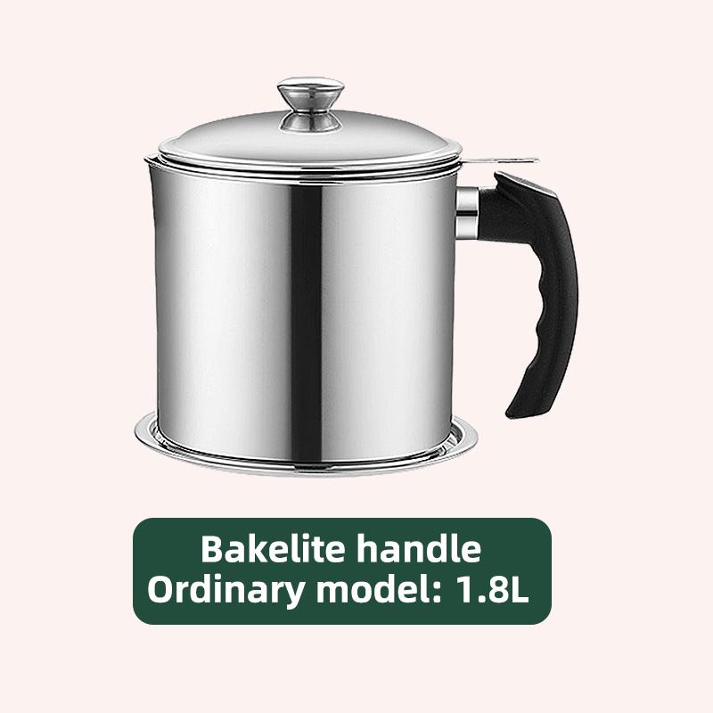 Nerezový hrnec na cezení oleje Nádoba Džbán Úložná plechovka S filtrem Hrnec na vaření oleje Pro kuchyňské domácí nářadí