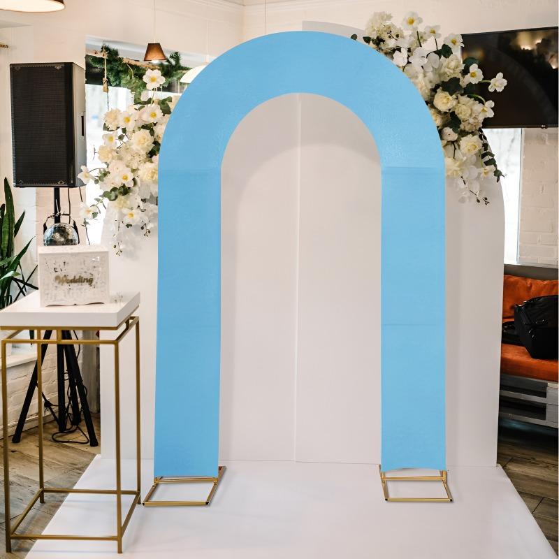 High Elasticity U-Shaped Arch Backdrop Cover for Birthday Baby Shower Wedding Party Decoration Stretchy Open Stand Cover