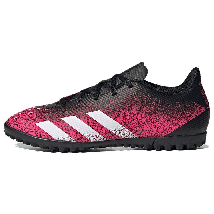 Adidas Predator Freak.4 Round Toe Lace-Up Low Top TF (Rubber Studs) Slip-Resistant Durable Soccer Shoes Men Soccer Shoes Black FW7525