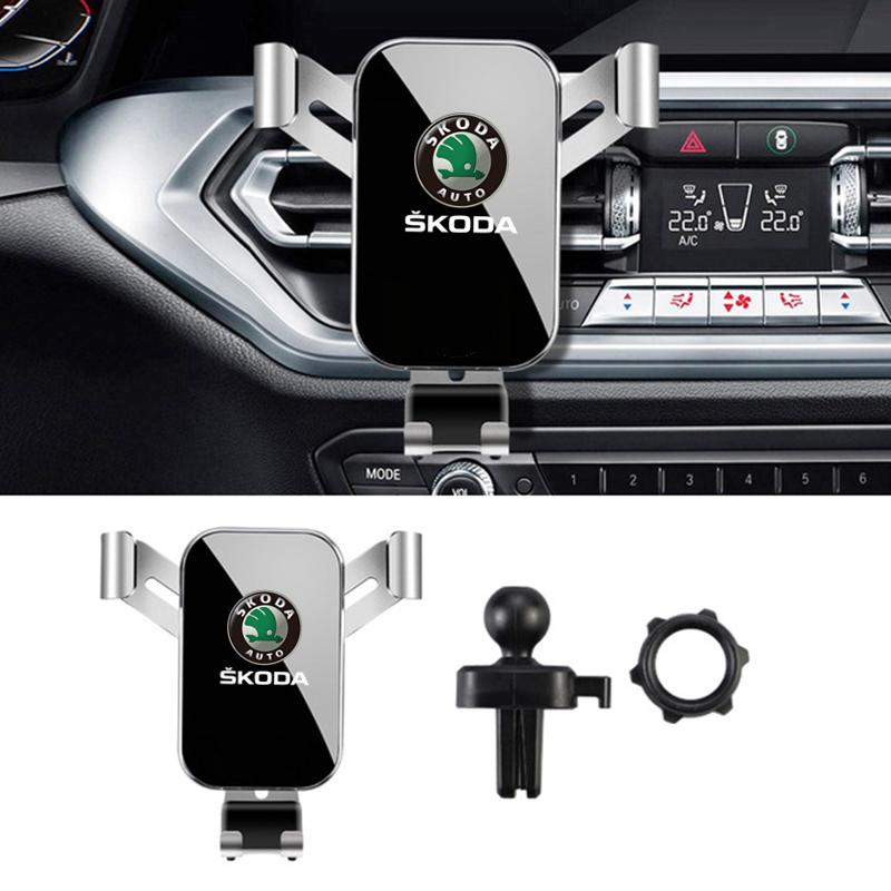 dclaq2 Car Phone Holder Stand Gravity Sensor Universal For Skoda octavia 2 a7 a5 rapid fabia yeti superb SCALA citigo virs Accessories