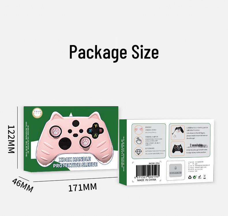 Xbox Series X Silicone Controller Cover with Cat Ears - Full Protection Soft Case