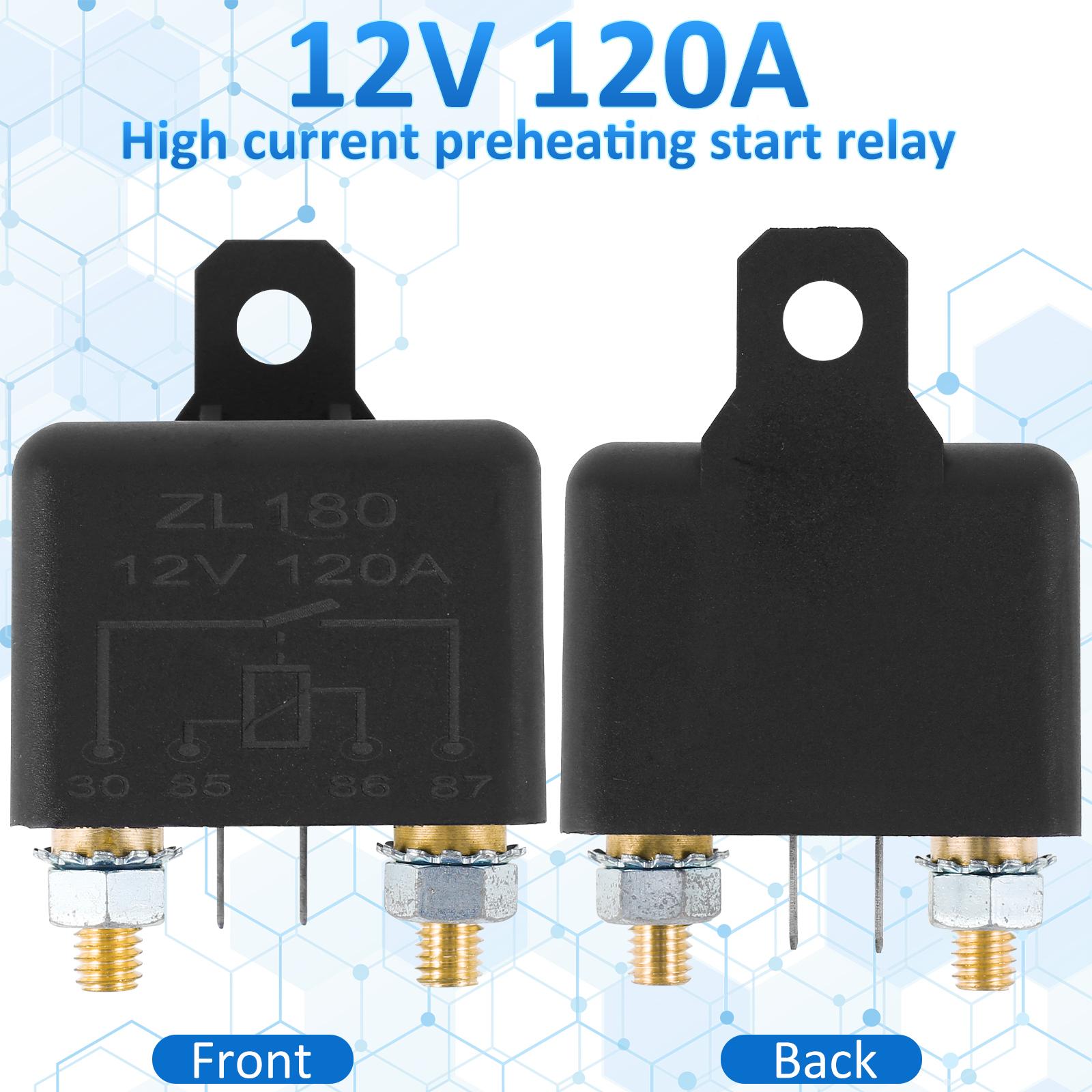 

2 шт. Автомобильные реле 12 В 120 А/200 А, реле стартера высокого тока, реле с высокой проводимостью, универсальное реле, автомобильные аксессуары