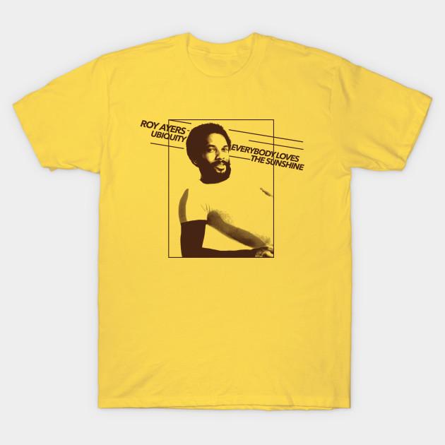 

Мужская черная футболка с принтом Roy Ayers - Everybody Loves The Sunshine Ubiquity Печать на трансферной бумаге без вырезания Хлопковая футболка XL жёлтый