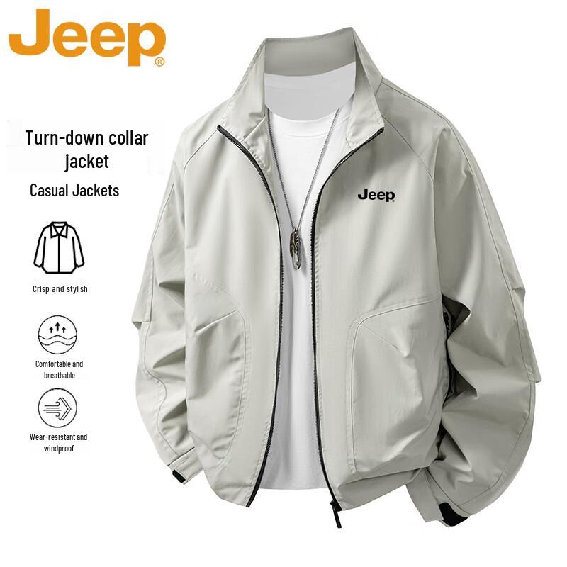Jeep Men's Casual Stand Collar Jacket
