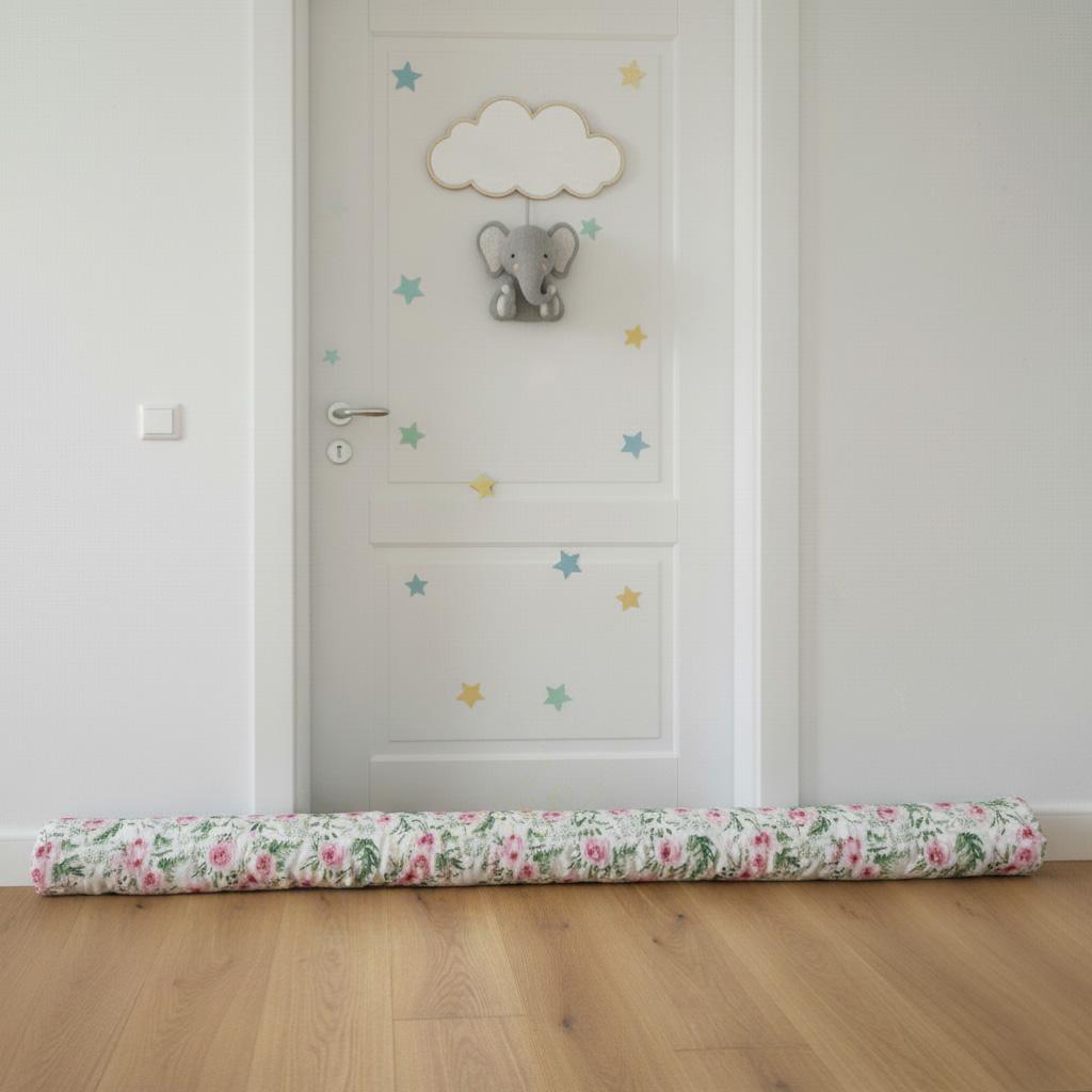Crib Bumper Minky Roller Pillow 200cm - In Garden