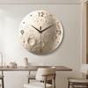 Nordic Resin Moon Meteorite Pattern Wall Clock Living Room Decoration Modern Irregular Interior Wall Clock Background Decoration