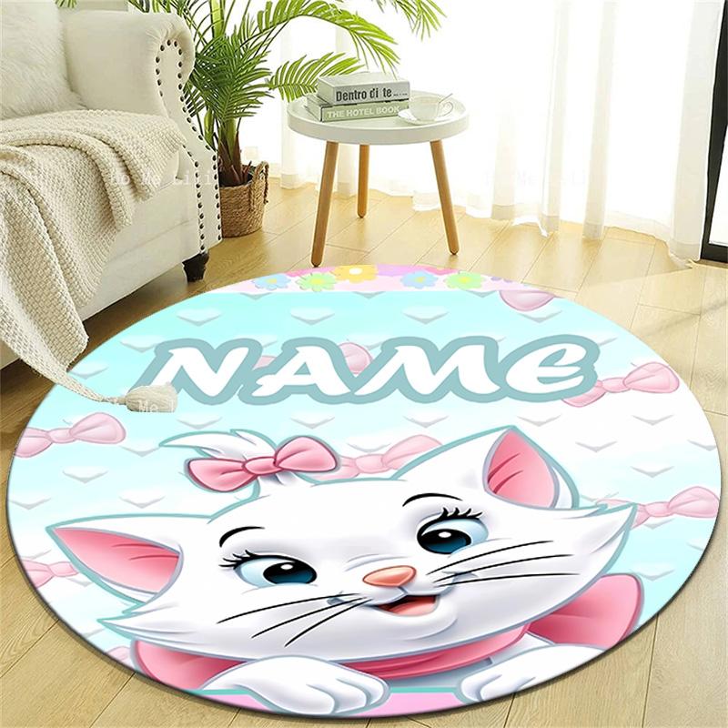 Personalized M-Marie Round Chair Office Rug - Perfect for Mat, Office Chair & More - Ideal Gift for Birthdays and Holidays