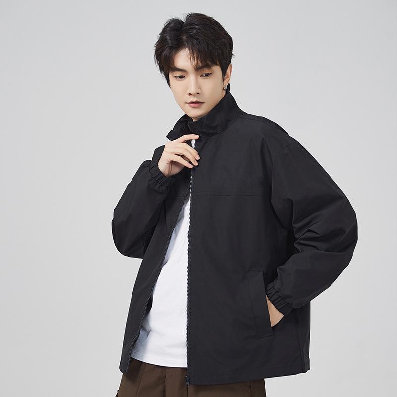 Jackets Men's Outdoor Windproof and Waterproof Jackets Loose Casual Gowns Autumn Stand Collar Jackets