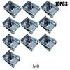 10Pcs M4/M5/M6/M8 Car Spring Steel U Type Clips With Thread Reed Nuts Auto Motor