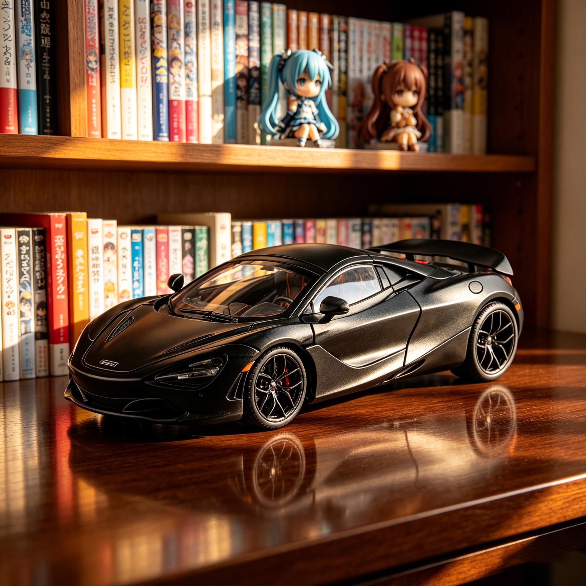 Linyi Toy Car Light 1:18 Mclaren 720S Mid Engine Supercar Alloy Sports Car Model Diecast Metal High Simulation Collectible Car Sound And Gift