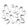 50/200pcs Stainless Steel Clip Clasps Pendant Pinch Bail Clasp Buckle Hook Connector For DIY Jewelry Making Necklace Accessories