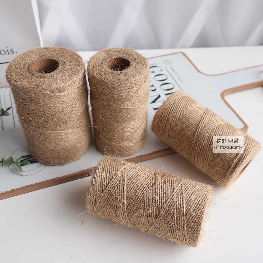 Hemp Rope Decoration Diy Production Retro Style Woven Jute Thread Binding Material Decoration Wear-Resistant Handmade Rope