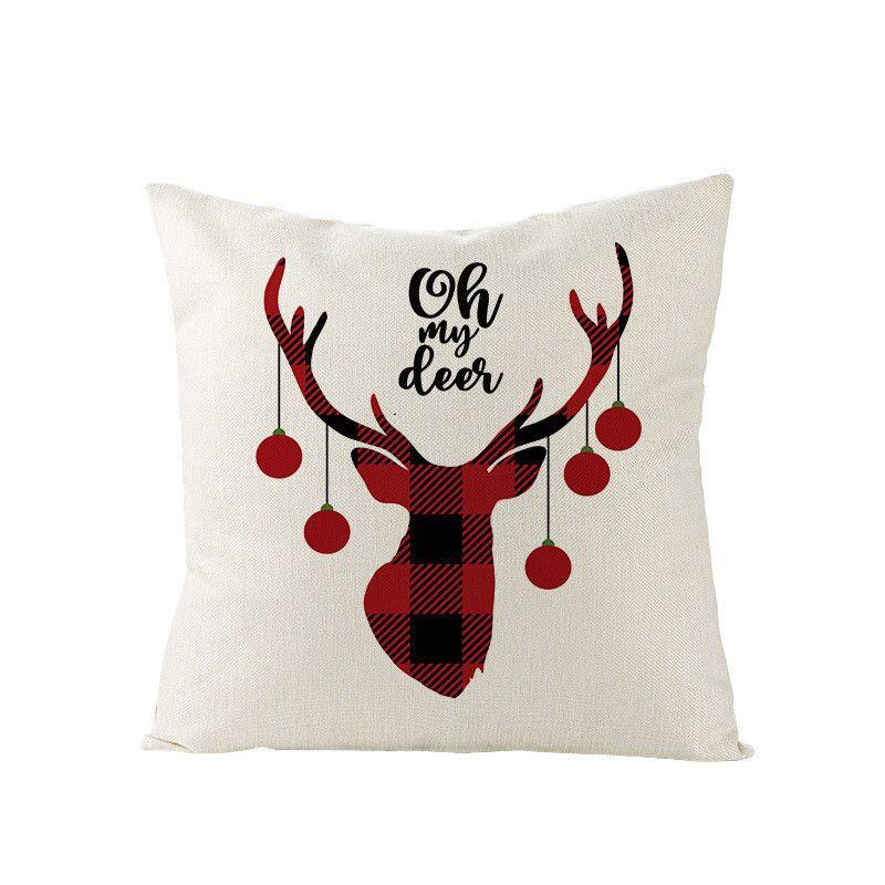 Soft And Eco-friendly 18-inch Christmas Cushion Cover Pillow Case With Vibrant Snowflake Print