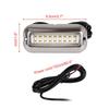 2Pcs 42 LED Waterproof Marine Boat LED Light Stainless Steel Underwater Pontoon Transom Lamp Yacht Cabin Deck Tail Lights