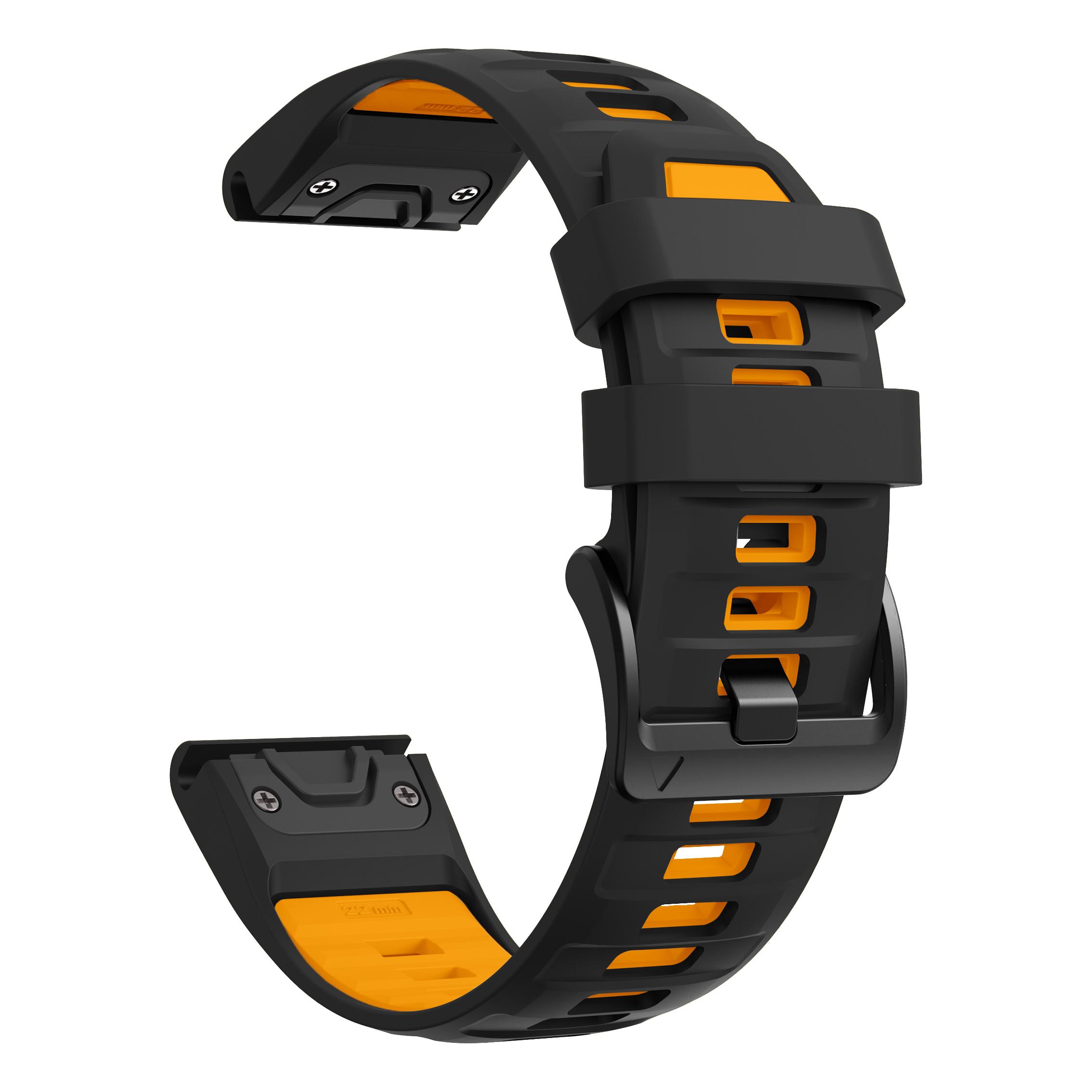 

QuickFit 22mm/26mm Silicone Strap For Garmin Fenix 7X/7 E 8 PRO 8x/Enduro/Epix Sports Bands Tactix 8 Forerunner 970 965 Bracelet 1PCS QuickFit 22mm