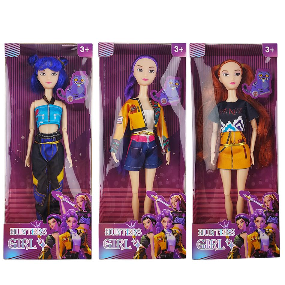 Doll Toys Kpop Demon Hunters Action Figure Toy Rumi Mira Zoey Beautiful Princess Baby Girl Dolls Plastic DlY Toy for Girls