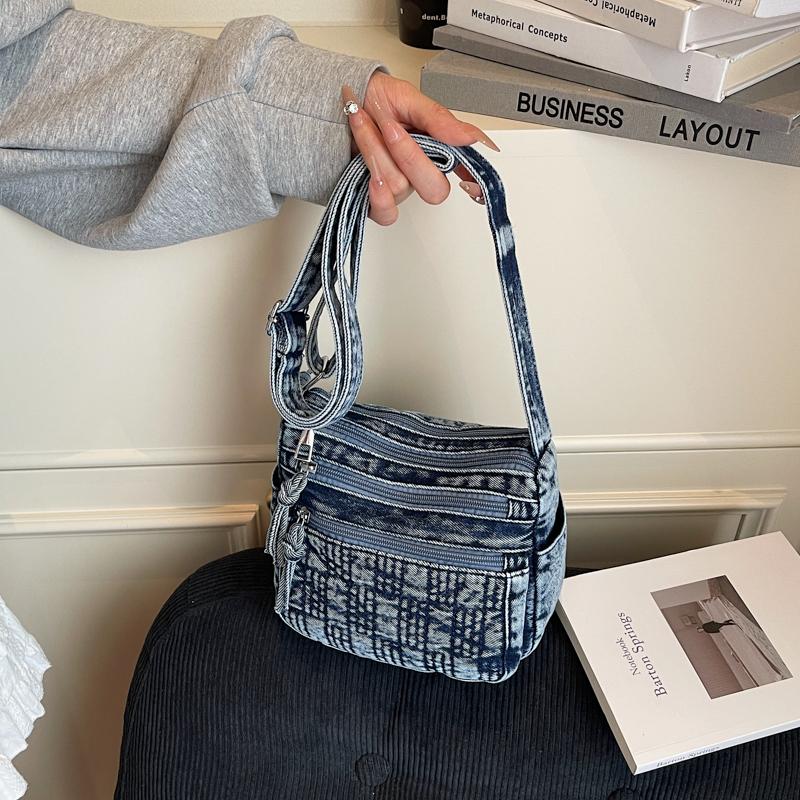 Denim Small Square Bag Women Shoulder Bag