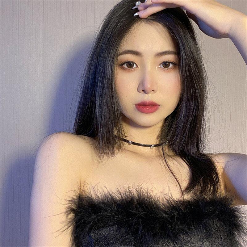 Set 6 Collane Girocollo Gotiche In Velluto - Choker Regolabili Per Donna, Con Pendenti E Pizzo - Foto 4