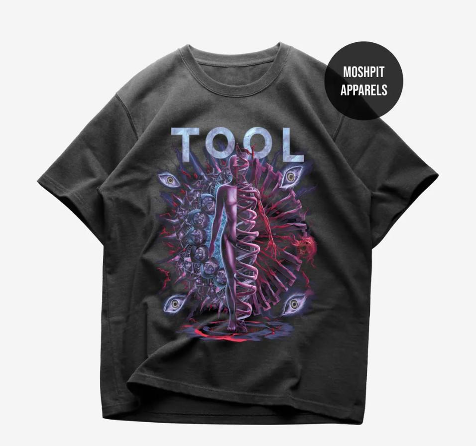 Tool Band Metal Music Shirt - Fear Inoculum Album 10000 Days Album Unisex T-Shirt XL