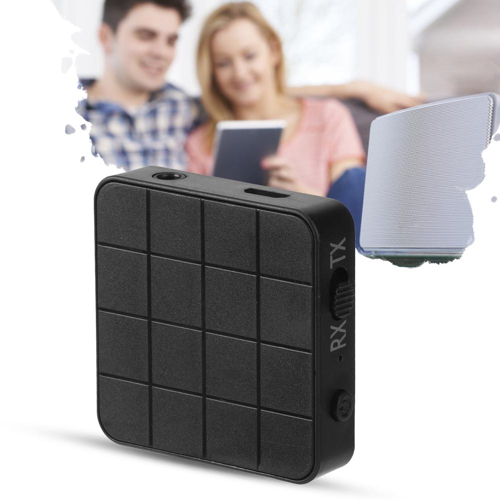 Bluetooth 5.0 2-i-1 Lydmottaker Sender Musikk Stereo Adaptere for Bil TV PC