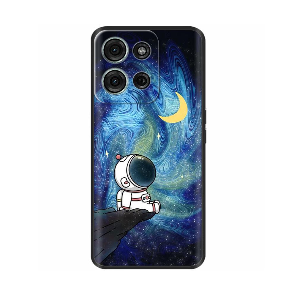 For Motorola Moto G75 Case Moto G35 G55 G15 Cute Cartoon Painted Shockproof Cover Fundas For Motorola Moto G75 5G MotoG75 Bumper