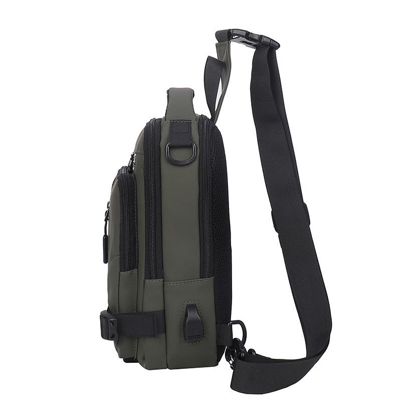 Vielseitige wasserdichte Crossbody-Brusttasche für Herren - Trendig, Lässig, Kleiner Rucksack aus Weltraumstoff