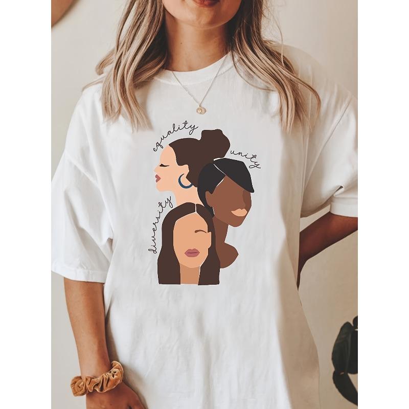 100% International Women s Day T Shirt, Inspirational Women s T-Shirt, Feminist Empowered Women T Shirt, Strong Women T Shirt M белый