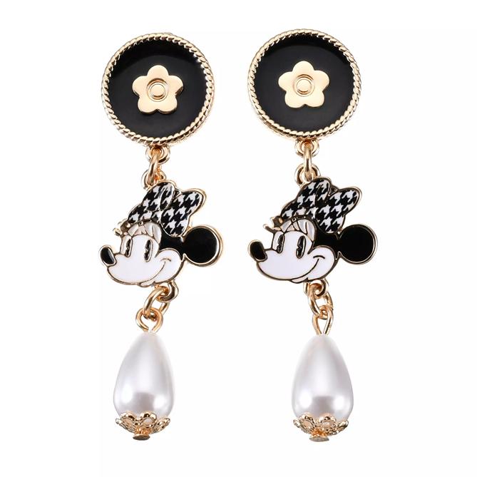 

Disney Minnie Swing Earrings Minnie Collection ( MARY QUANT ) Japan NEW