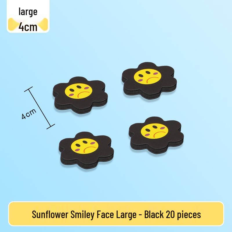 Magnetic Blackboard Stickers: Kids' Reward Magnets with Cartoon Stars, Flowers, and Smileys for Home & Classroom Whiteboards