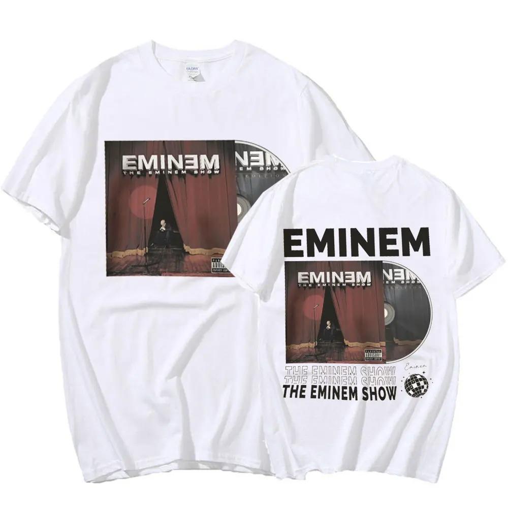 Rapper Eminem Musikalbum T-Shirt Welttournee Geschenk für Fan T-Shirt Männer Frauen Baumwolle Kurzarm Baumwoll-T-Shirt Tee Kleidung Oberteile