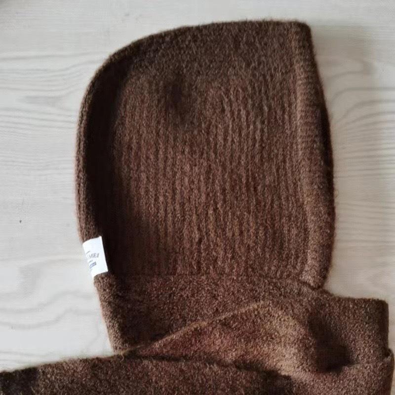 Autumn And Winter Balaclava Hat Children, Scarf One-Piece Hooded Shawl With Woolen Hat For Warmth, Ear Protection, And Neck Scarf