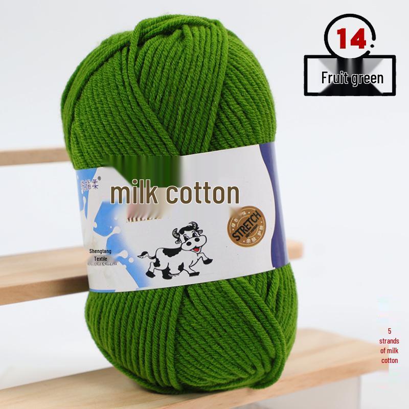 Filato di Cotone Lattiginoso a 5 Fili per Maglia & Uncinetto - Kit Fai da Te per Sciarpa, Coperta Lavorate a Mano di Spessore Medio