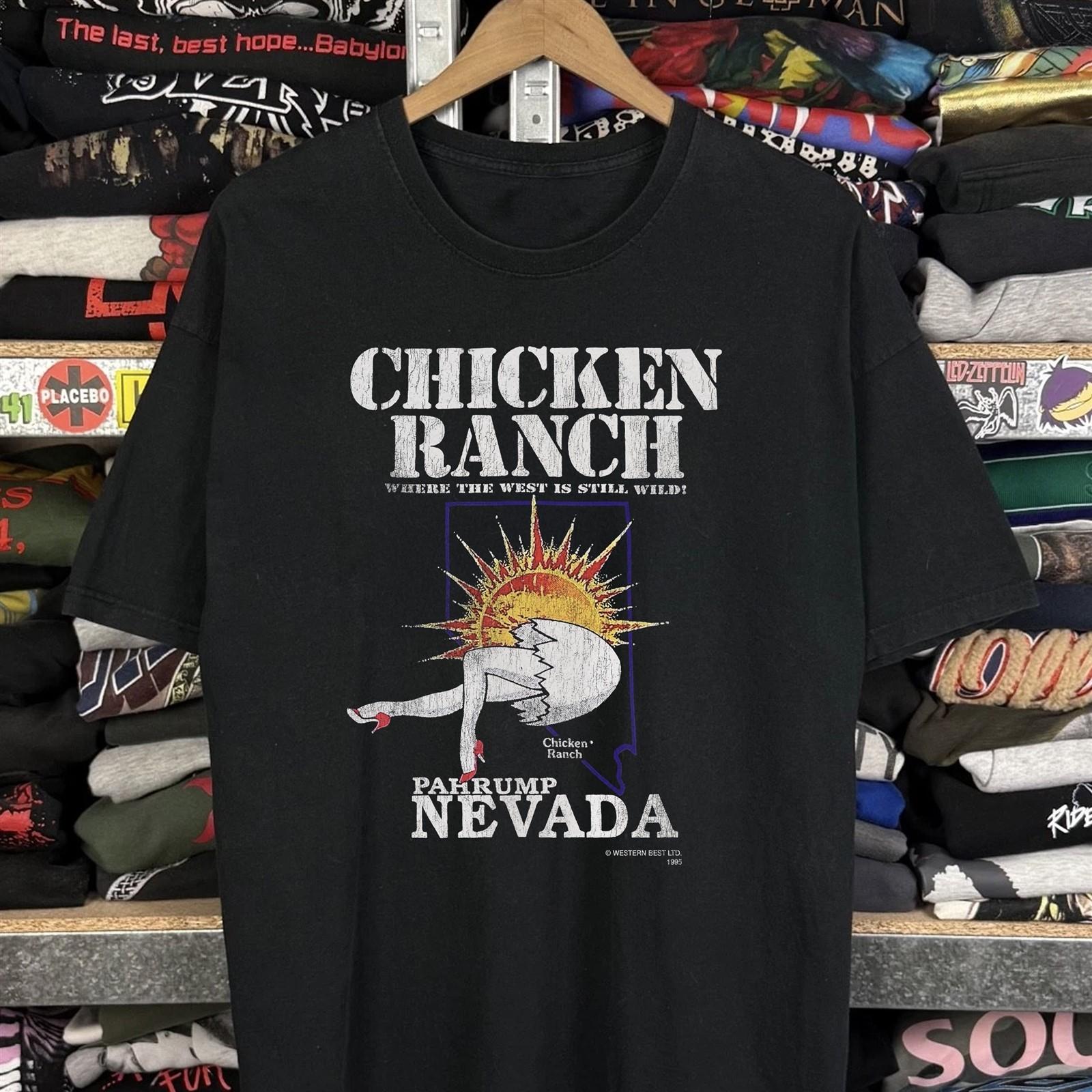 1995 Chicken Ranch Pahrump Nevada - Promo T-Shirt Black XXL L