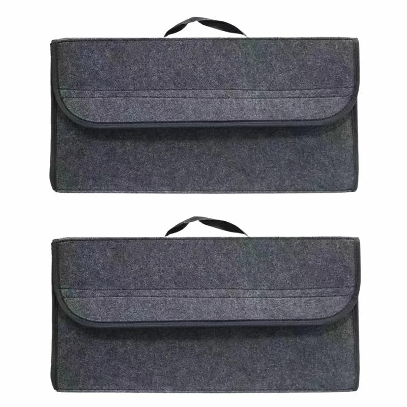 

2Pcs Durable Foldable Car Trunk OrganizerSpace-Saving Vehicle Storage Bin Combo Pack,auto Storage Container Travel Accessories