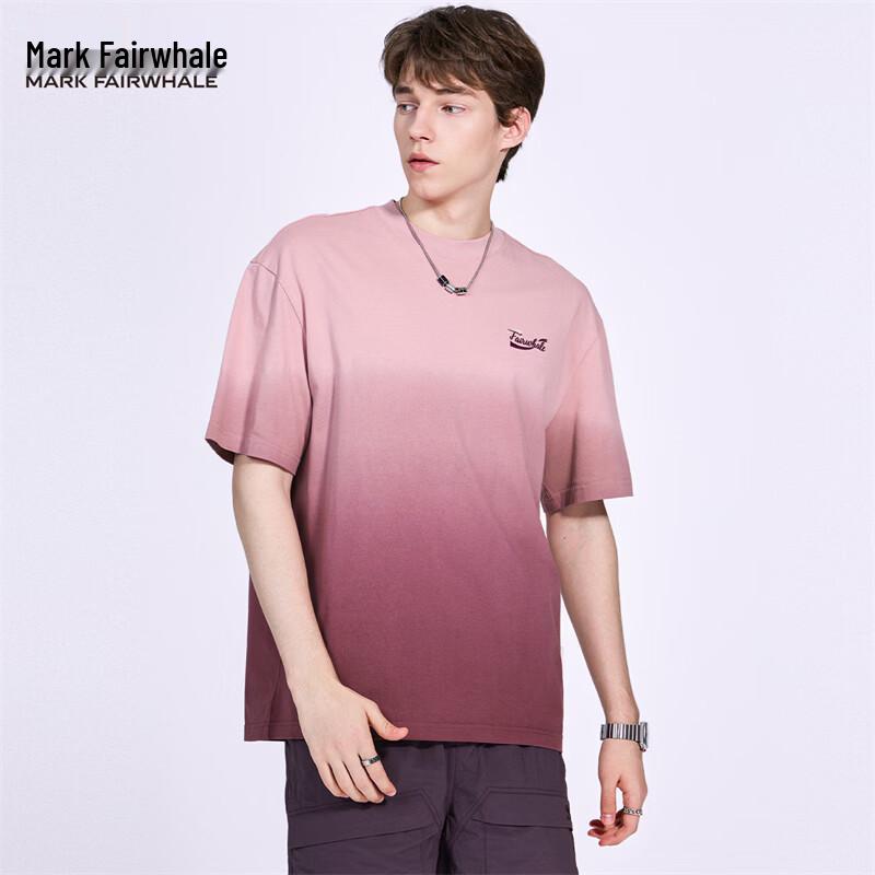 Mark Fairwhale Men s Dip-Dyed Gradient Embroidered Cotton T-Shirt S