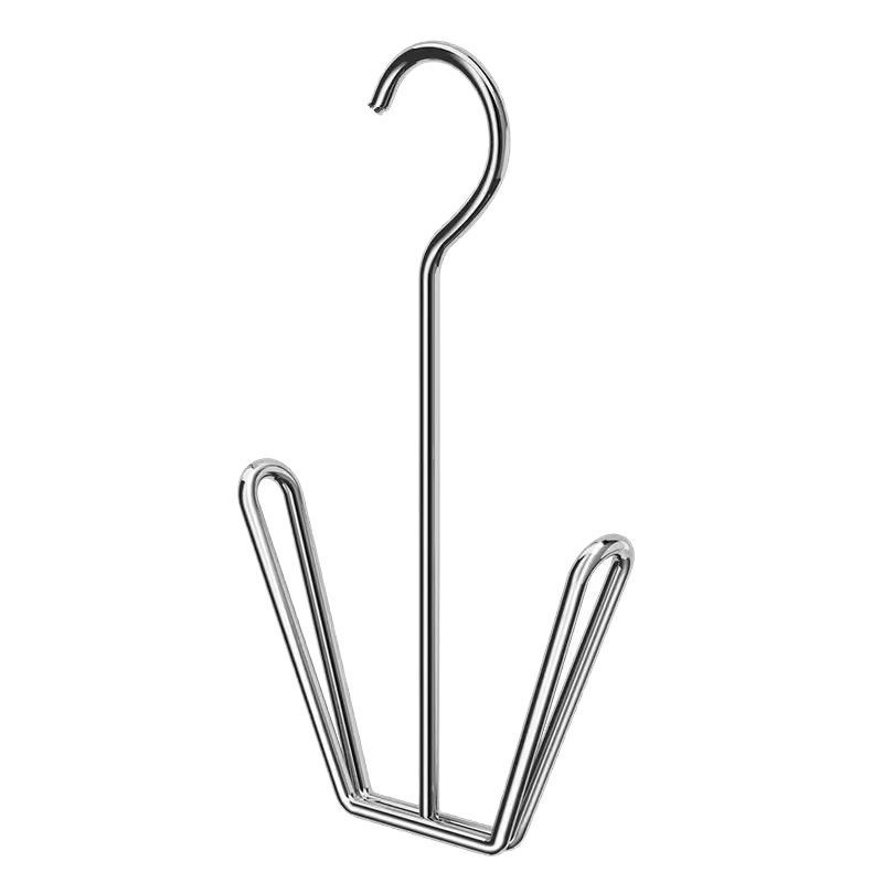 2-Pack Stainless Shoe Drying Rack with Hooks for Home Storage and Organization - Shoe Hanger for Closet, Room, Bathroom