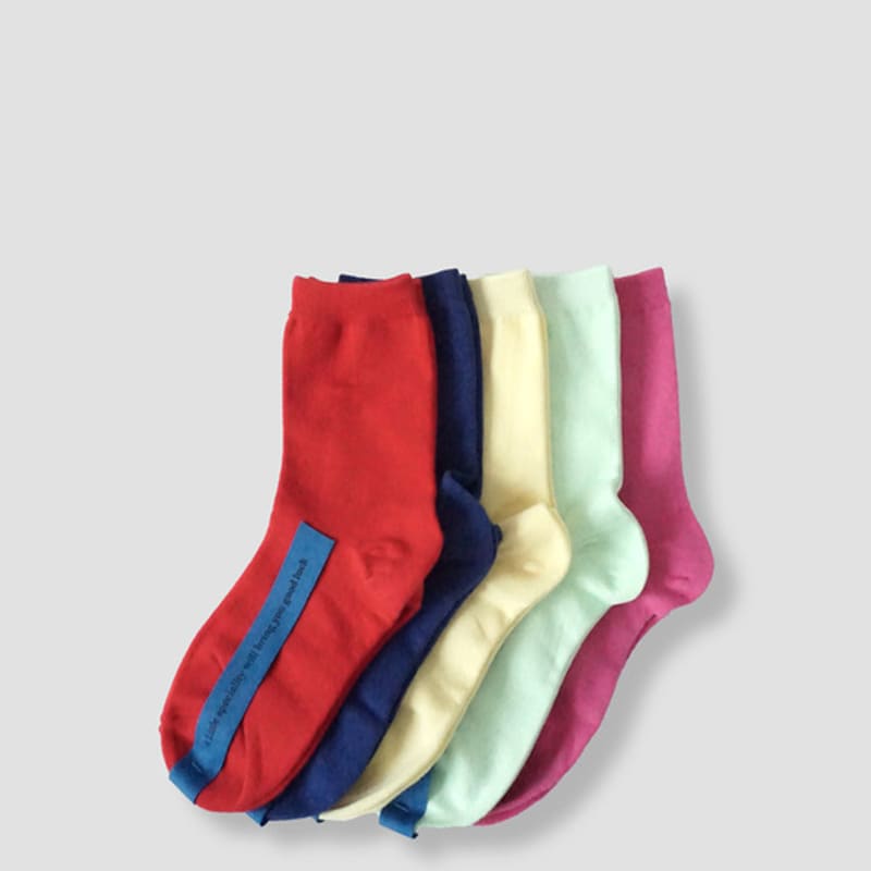 Gumi Day color socks_5col