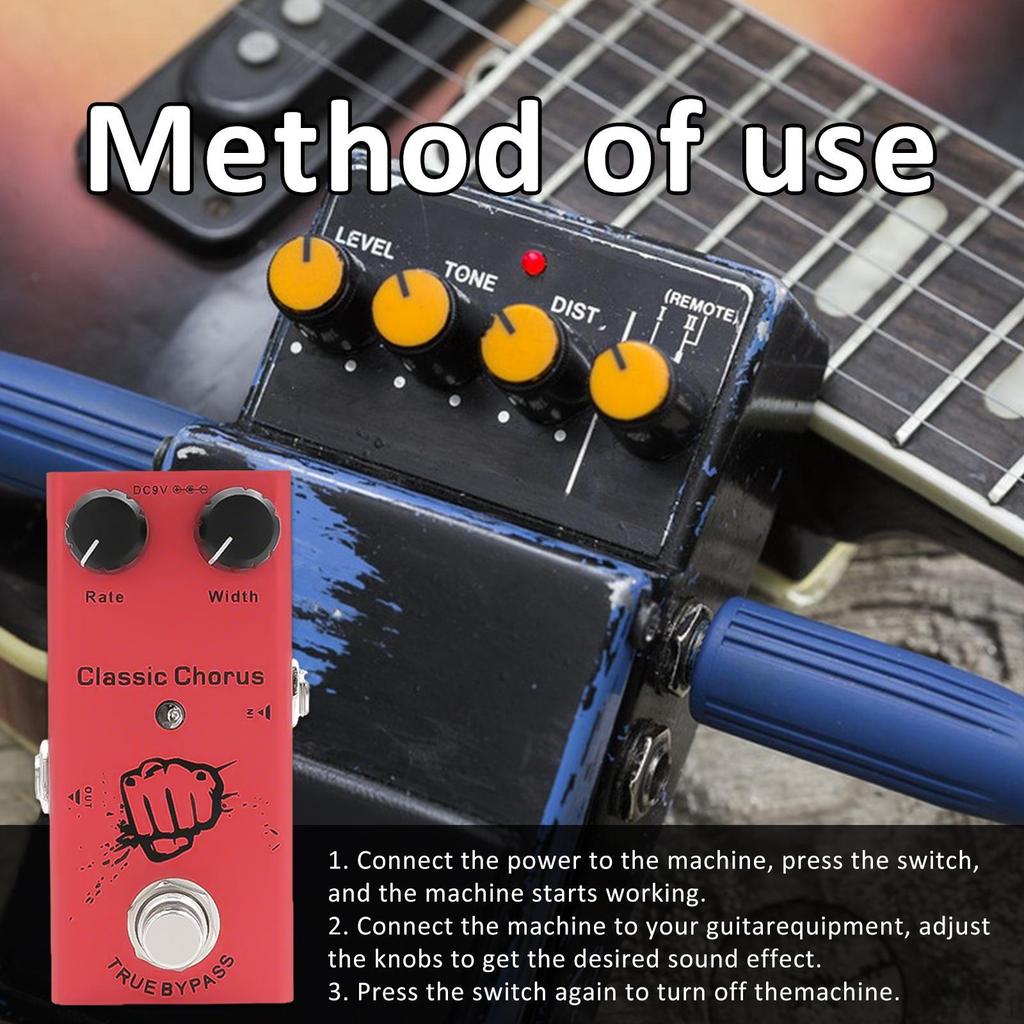 Electric Guitar Effect Pedal, Portable, Mini, Musical Instrument Accessories, for