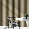 PVC Wood Slat Wallpaper Removable Peel Wallpaper Self Adhesives Wall Sticker For Kitchen Countertop Cabinet Home Decor