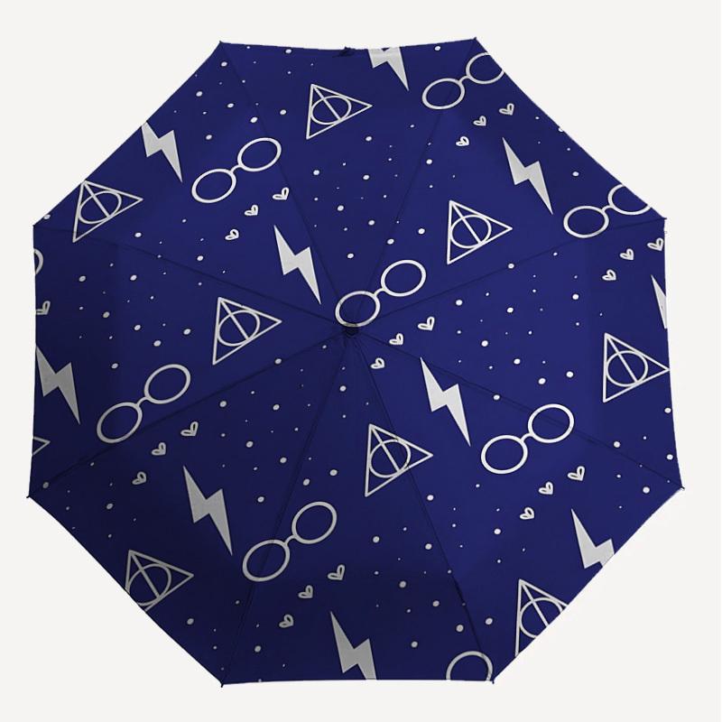 1PC Glasses Lightning_bolt Umbrella-8-Rib Reinforced, Automatic Open, Lightweight & Durable, Cute Fashion Accessory for Outdoor, D2629