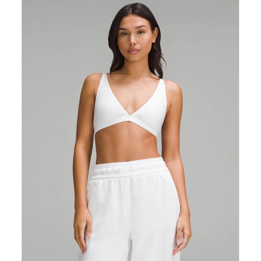 

Lululemon WunDermost Ultra Soft Nulu TriAngle BrAlette AD Cups Белый 2