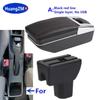 Car Storage Box Arm For Suzuki Splash Armrest Box Car Accessories Interior Details Retrofit Parts PU Leather Easy Installation