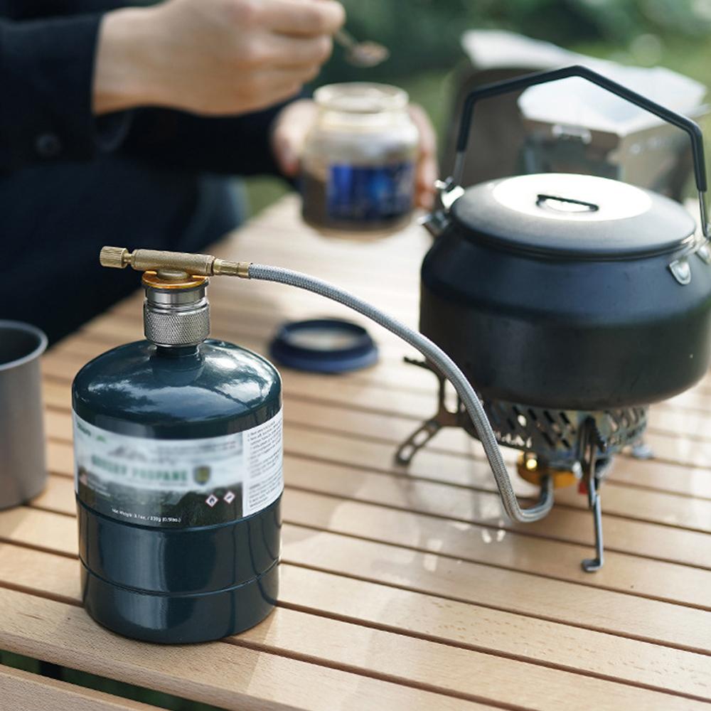 MAPP Interface Propane Gastank Converter Outdoor Camping Picnic Stoves Accessory Aluminum Alloy Connector for Propane