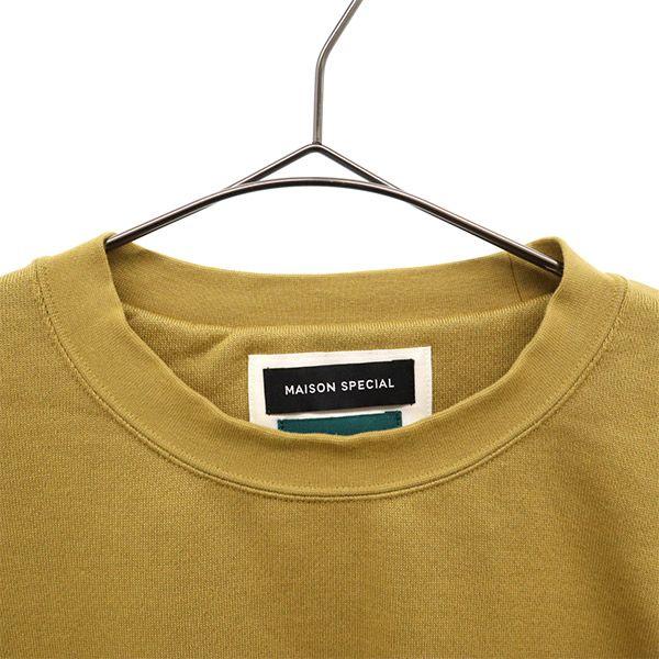 MAISON SPECIAL Long sleeve sweat 46 yellow trainer Men's Used