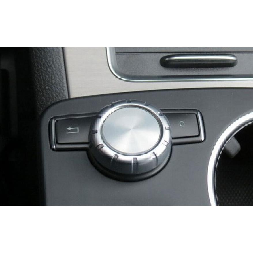 Silver Aluminum 08-2014 For Benz C-Class Middle Console Multimedia Button Switch