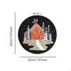 Christmas Embroidery Kit Craft Set Material Package Needlepoint Cross Stitch Kits for Beginners