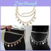 Queen Portrait Metal Waist Chain For Women Fashionable Gold Punk Style Summer Accessory