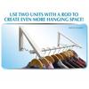 Wall Mounted Foldable Clothes Rack With Abs Construction For Home And Apartment Storage