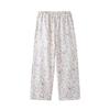 2025 Summer Girls' Lace Edge Home Wear Gauze Mid-Length Slimming Skirts Pastoral Floral Cotton Sling Nightdress