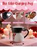 Heat Sensitive Color Changing Heart Handle Mug Strange Rare Mate Couple Valentine's Day Wedding Coffee Mug Cup Festival Gifts